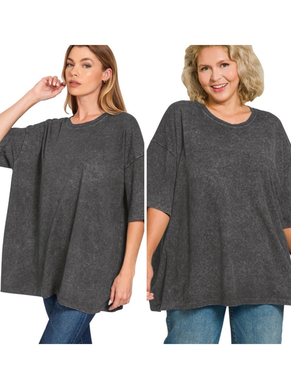 Mineral Wash Boyfriend Tee